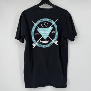 Columbia Sportswear Company Mens Large Graphic T Shirt Black Fishing Gear Logo